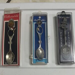 Souvenir Collectible Spoons – Texas, Florida & Alaska
